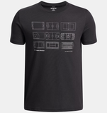 Under Armour Boys' UA Courts Short Sleeve - Black / White - 001