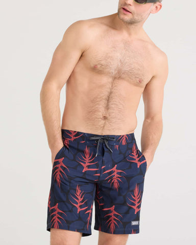 Saxx Mens Betawave 2N1 Boardie 19" - Wild Ginger Camo-Black