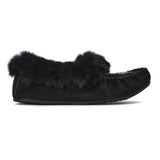 Manitobah Women's Street Suede Moccasin - Black