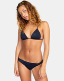 RVCA Womens Solid Medium Bikini Bottoms