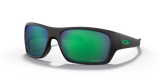 Oakley Turbine Sunglasses - Matte Black W/ Prizm Jade Polarized