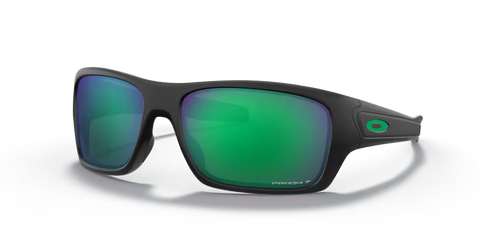 Oakley Turbine Sunglasses - Matte Black W/ Prizm Jade Polarized
