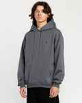Volcom Mens Single Stone Pullover Hoodie - Asphalt Black