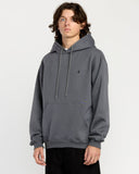 Volcom Mens Single Stone Pullover Hoodie - Asphalt Black