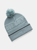 Under Armour Men's UA Drive Pom Beanie - Jasper Blue / Serpentine - 587