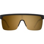 Spy Flynn 5050 Sunglasses - 25th Anniv Black Gold Matte - HD Plus Bronze with Gold Spectra Mirror
