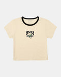 RVCA Womens Shrunken Ringer T-Shirt