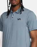 RVCA Mens Sport Vent Polo -Vintage Navy Heather