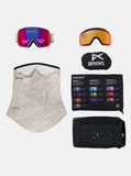 Anon M5S Goggles + Bonus Lens + MFI® Face Mask - Sediment