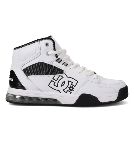DC Men's Versitile High-Top Shoes - White/Black