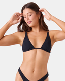 Roxy Women's Haleiwa Built Up Triangle Bikini Top - Anthracite