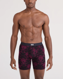 Saxx Vibe Xtra Soft Comfort Underwear - Bear Brocade - Maroon