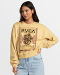 RVCA Womens Court Crewneck Sweatshirt