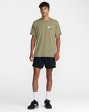 RVCA Mens Hex Over Short Sleeve Tee - Covert Green