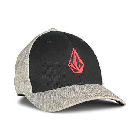 Volcom Mens Full Stone Heather Flexfit® Hat - Black Combo