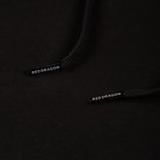 RDS Mens Faux Fur Lining Hoodie - Black