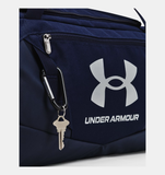 Under Armour UA Undeniable 5.0 Small Duffle Bag - Midnight Navy / Metallic Silver - 410