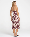 RVCA Womens Lets Dance Slip Dress - Terra Brown