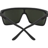 Spy Flynn Sunglasses - Soft Matte Black - Happy Gray Green