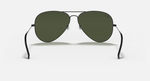 Ray-Ban Aviator Large Metal Sunglasses - Black W/ G-15 Green
