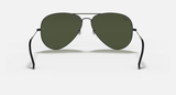 Ray-Ban Aviator Large Metal Sunglasses - Black W/ G-15 Green