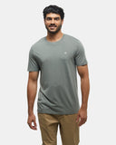 Tentree Mens Embroidered Ten T-Shirt - Agave Green Heather Pale Oak