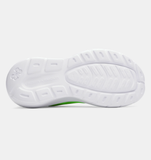 Under Armour Boys' PS UA Rogue 5 Running Shoes - Hyper Green / White / Black - 389