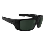 Spy Rebar Sunglasses - Matte Black - Happy Gray Green Polar + ANSI