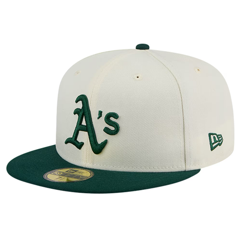 New Era Oakland Athletics Evergreen Chrome 59Fifty Fitted Hat