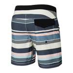 Saxx Mens Betawave 7" Swim Shorts -  Big Splash Rugby - Blue