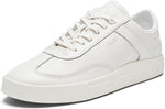 OluKai Womens Hā‘upu Full-Grain Leather Shoes - Bright White