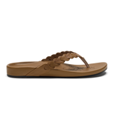 OluKai Women's Lei Leather Sandals - Tan