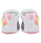 DC Kids Court Graffik Shoe - White/Pink