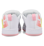 DC Kids Court Graffik Shoe - White/Pink