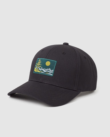 Tentree Emerald Edge Elevation Hat - Meteorite Black Bistro Green