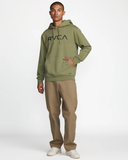 RVCA Mens Big RVCA Hoodie - Ranger Green