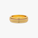 Pura Vida Mental Health Pastel Stripe Fidget Ring ~ Gold