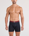 Saxx Vibe Multi-Sport Mesh (3 Pack) - Red/Mint/Blue Jagged Waistband