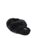 Manitobah Kids Mini Suede Moccasin - Black