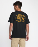 RVCA Mens Ranch Seal SS Tee - PIrate Black