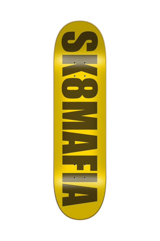 Sk8Mafia Acrylic Yellow 8.25" Skateboard Deck
