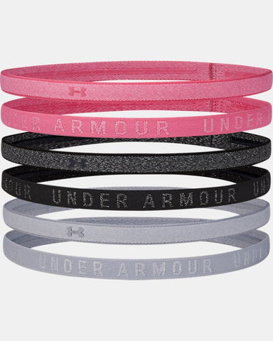 Under Armour Women's UA Heathered Mini Headbands - 6 Pack