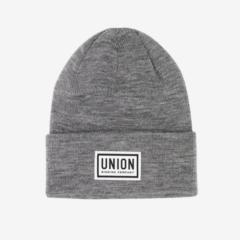 Union Mens High Cuff Beanie - Grey