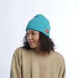 Coal The Crave Food & Drink Patch Acrylic Cuff Beanie - Mint (Doughnut)