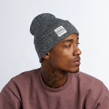 Coal The Uniform Mid Knit Cuff Beanie - Black Marl