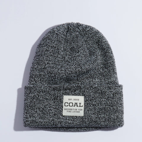 Coal The Uniform Mid Knit Cuff Beanie - Black Marl