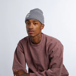 Coal The Uniform Mid Knit Cuff Beanie - Heather Grey