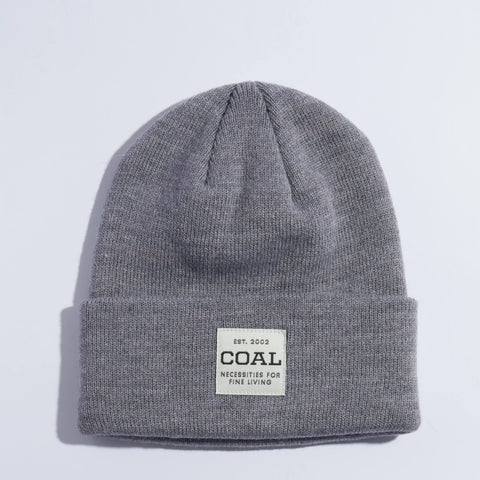 Coal The Uniform Mid Knit Cuff Beanie - Heather Grey