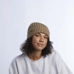 Coal The Lucette Chunky Knit Beanie - Heather Brown