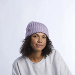 Coal The Lucette Chunky Knit Beanie - Lilac